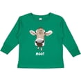 thumbnail image 3 of Inktastic Moo Cute Brown Holstein Cow Boys or Girls Long Sleeve Toddler T-Shirt, 3 of 5