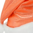 thumbnail image 2 of SeasonsTrading Sparkly Orange Santa Hat (Kds) - Holiday Xmas Christmas Costume Party Hat, 2 of 3