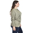 thumbnail image 2 of Blusa con manga kimono Roman Fashion /Tallas Extras, 1041 (Verde militar) verde 42, 2 of 6