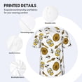thumbnail image 3 of KLL Honey for Men's Baseball Shirts,Short Sleeve Casual Shirts Button Down Shirt for Men Beach Summer Wedding Shirt-Medium, 3 of 7