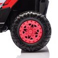 thumbnail image 7 of Xuanlur 12V 4.5AH Ride on UTV for Kids, Electric Car w/Parents Control & App Control, 25W*2 Motors Battery Powered w/Slow Start, Swing Function, Lights, Music, Ride on Toy for Kids Aged 3-6, Red, 7 of 7