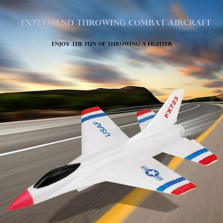 JACK Foam Throwing Glider Fighter Inertia Airplane Toy Hand Launch Aircraft