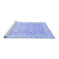 thumbnail image 2 of Ahgly Company Machine Washable Indoor Round Oriental Blue Traditional Area Rugs, 8' Round, 2 of 4