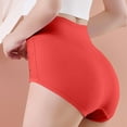 thumbnail image 5 of LNWUY Women's Lace Comfort Boyshort Panties High Waist Full Coverage Lightweight Underwear Tummy Tuck Underwear Red XL, 5 of 6