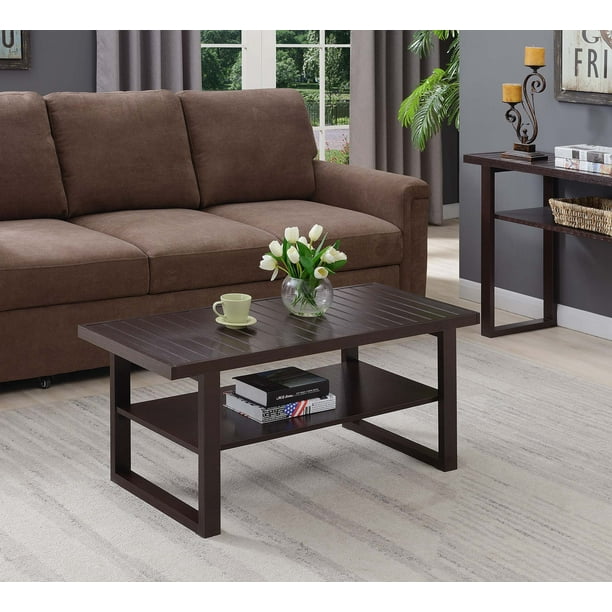 Convenience Concepts Coffee Table / Shop Convenience Concepts Royal Crest Coffee Table - Free ... - The large round tabletop is made of mdf and finished with a high gloss.