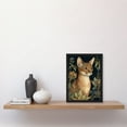 thumbnail image 2 of Abyssinian Cat with Flowers Art Nouveau Modern Watercolour Illustration Artwork Framed Wall Art Print A4, 2 of 4