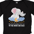 thumbnail image 4 of Inktastic My Great Grandma Loves Me to the Moon and Back Elephant Boys or Girls Long Sleeve Baby Bodysuit, 4 of 5