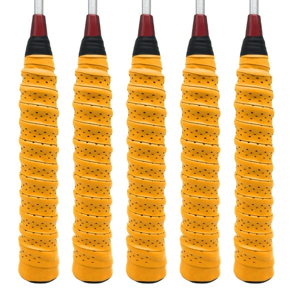 1/5 Pack Racket Grip Tape Super Sweat-Absorbent Badminton EVA Outer Non-Slip Tennis Grip Sweat-Absorbent Racket Sticky Hand Glue
