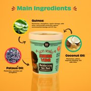 Lola From Rio Meu Cacho Minha Vida Moisturizing Hair Mask for Damaged Hair Treatment, 15.87 fl oz
