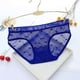thumbnail image 4 of Gibobby Paquete de Tanga para dama Bragas transparentes de encaje para mujer Calzoncillos sin costuras de de algodón de malla transparente sexy(Azul,M), 4 of 5