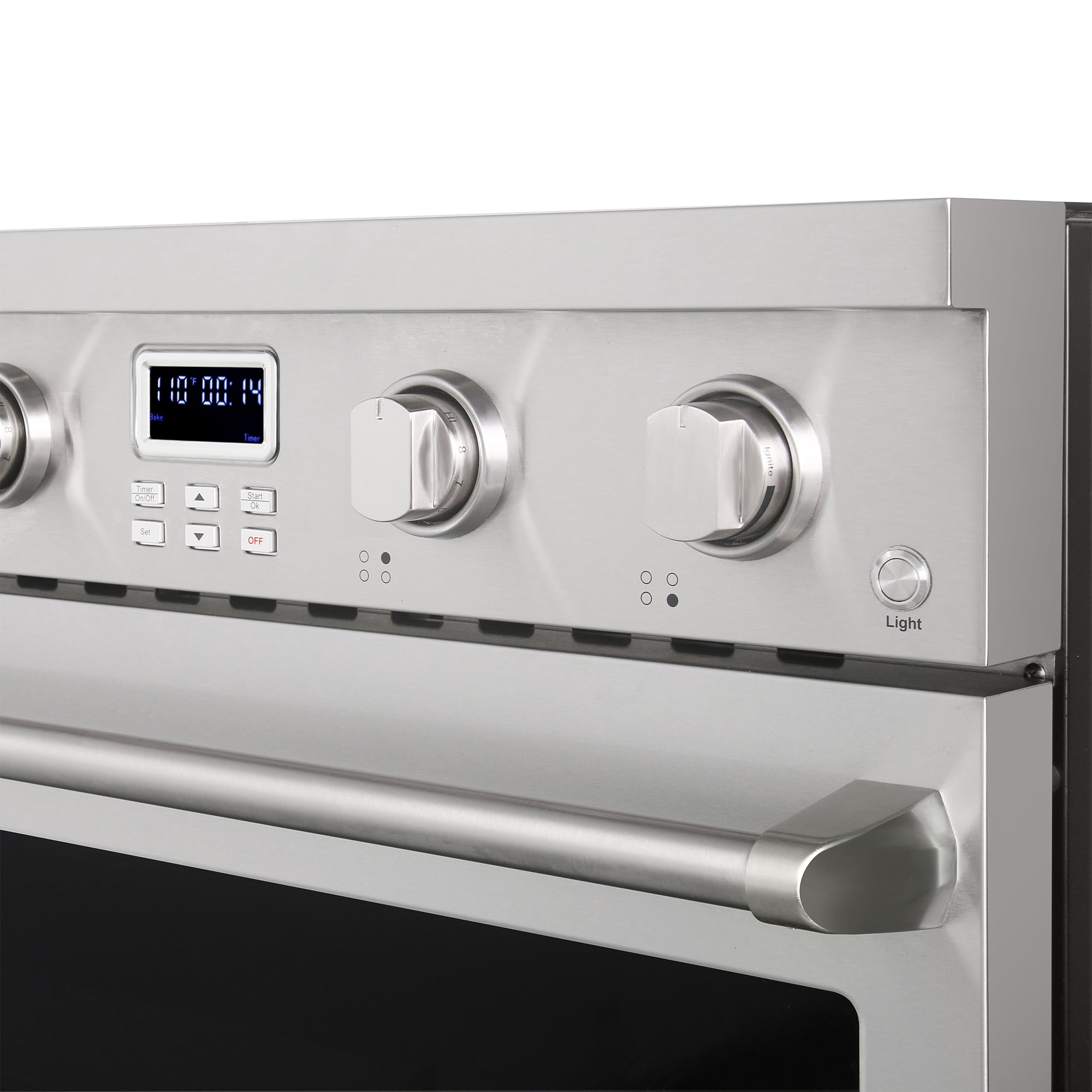 Cosmo 30 in. Haven Collection 4.8 cu. ft. Electric Range with 4 Burner Glass Cooktop and Convection Oven in Stainless Steel