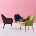 thumbnail image 7 of Teamson Home Divano Armchair with Aged Fabric, Brown, 7 of 7