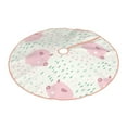 thumbnail image 2 of Bingfone Christmas Tree Skirt Mat Christmas Decoration Interior 36"-Cute Pigs, 2 of 8