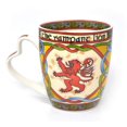 thumbnail image 2 of Royal Tara Set of 2 Rampant Lion China Mug - Scottish Weave, 2 of 4