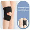 thumbnail image 2 of sweethay soporte de rodilla protector de articulaciones elásticas mujeres presurizado transpirable banda fija montañismo deportes negro / pie Cables de audio/vídeo Negro/Pie derecho/L, 2 of 6