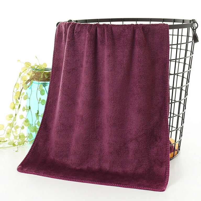 Big Clearance! Soft Pure Cotton Towels & Bathroom Towels Set Gift Bath Towels, Size: 34x75cm, Purple