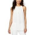 thumbnail image 2 of Rachel Roy Womens Melinda Asymmetrical Knit Blouse, White, Large, 2 of 2