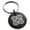 Black, variant on Stainless Steel Aztec Strength Rune Engraved Small Medallion Circle Charm Keychain Keyring
