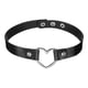thumbnail image 1 of Collares Choker de Cuero PU, Collar Choker en Forma de Corazón Gótico Punk Grunge Emo Ajustable para Mujeres, Negro, 1Pcs, 1 of 6