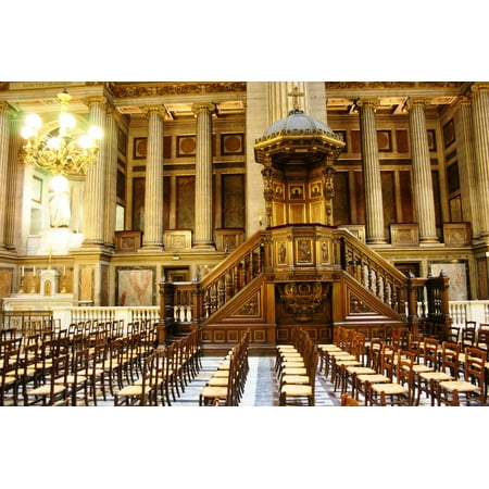 Flame Column - Framed Art for Your Wall Columns Church Madeleine Paris 10x13 Frame