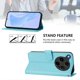 thumbnail image 3 of For Oppo Find X8 Ultra 5G Case Solid Color Wallet Leather Phone Cover with Strap - Green, 3 of 5