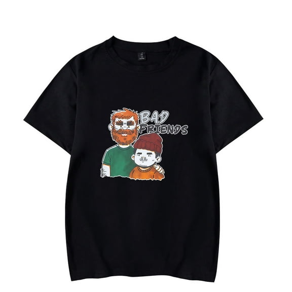 Andrew Santino Bad Friends T-Shirt Merch Women/Men Unisex Summer Short Sleeve Tshirt Fashion Streetwear