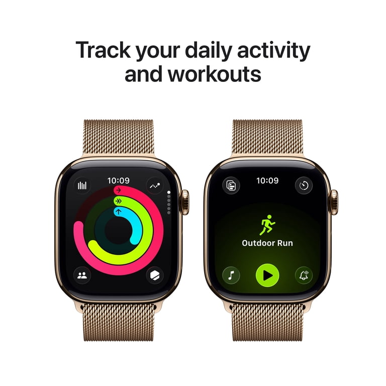 Apple, Smartwatch, Series 11 GPS + Cellular 42mm, Gold Titanium