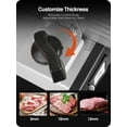 thumbnail image 4 of OSTBA Electric Meat Slicer, 200W Food Slicer with 2 Removable 7.5-Inch Stainless Steel Blades, Adjustable Thickness, Child Lock Protection, Easy to Clean for Meat & Bread, 4 of 9