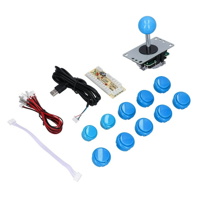 Arcade Game DIY Kit Parts, 8 Way Joystick Compact Design Arcade Joystick DIY Kit Easy To Install Delay For MAME For PC Game For Fight Stick