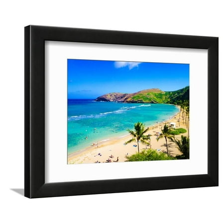 Hanauma Bay, the Best Place for Snorkeling in Oahu,Hawaii Framed Print Wall Art By (Best Place To Snorkel In Texas)