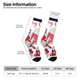 thumbnail image 2 of Fotbe Christmas Pattern Long Socks for Men & Women – Breathable & Stretchy Compression Socks, Ideal for Running, Travel, and Everyday Wear Size 5-11, 2 of 6