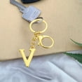 thumbnail image 1 of Llavero con Letras Del Alfabeto | Material Metálico | Colgante Dorado con Letras de La a A La Z | Accesorio para Bolso | Regalo de Navidad, 1 of 6
