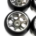 thumbnail image 6 of 4x RC Wheel Rim Tires Set 25mm for K969 K989 P929, :28 Scale Car Accessory Parts Replacement, 6 of 6