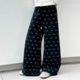 thumbnail image 6 of Kogui Sweatpants Girls Girls Sweatpants Joggers Sweat Pants Graphic Print High Waisted Cute Pants Size 7-8 (Black,7-8 Years), 6 of 8