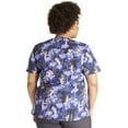 thumbnail image 3 of Tooniforms Scrubs Top For Women V-Neck Print TF761, 3 of 7