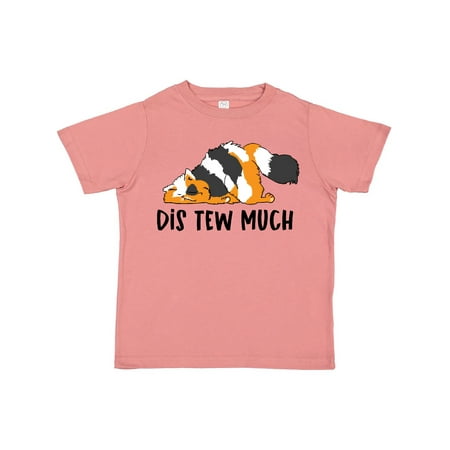 

Inktastic Napping Dis Tew Much Calico Fat Cat Gift Toddler Boy or Toddler Girl T-Shirt