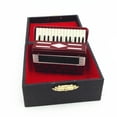 thumbnail image 3 of Esquirla DOLLHOUSE MINIATURE Wooden Accordion Musical Instrument Accessory 1/12 Scale, 3 of 8