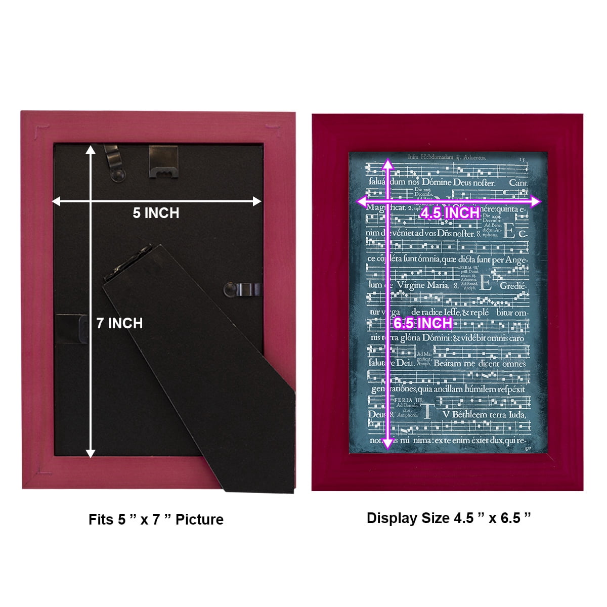 Graphic Songbook II - Framed Print w/glass - Cherry Red