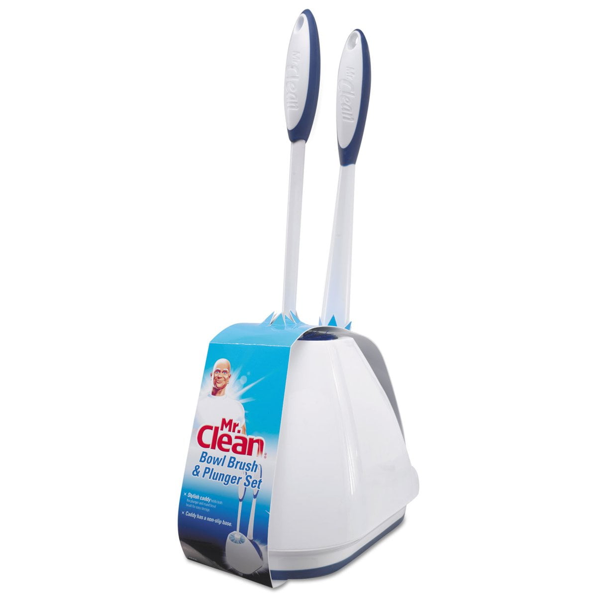 Clorox Toilet Bowl Brush Swab Cleaning Tool w/Plastic Soft Grip Handle 