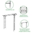thumbnail image 6 of Ktaxon 6.8 Ft Garden Arbor Archway Metal Wedding Party Garden Arch, 6 of 13