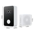 thumbnail image 3 of Teissuly Wireless Doorbell, Wireless Video Doorbell - Remote Intelligent Visual Home Intercom HD Night Vision WiFi Rechargeable, Smart Door bell for Home, Apartment Teissuly WER2023112001501, 3 of 9