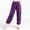 Purple, variant on Girls Sequin Harem Pants Performance Glitter Sparkle High Waist Tapered Pants Dance Birthday Festival Party Pants