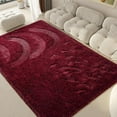 thumbnail image 5 of Softlife Super Soft Rug For Living Room Fluffy Rugs For Dorm Room Cute Plush carpet For Bedroom,8'x 10'，Dark Red, 5 of 7