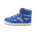 thumbnail image 4 of Old Soles Toddlers New Leader Fashion Sneakers, Neon Blue \ Grey Suede,26 EU (9.5 US) M US, 4 of 7