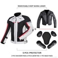 thumbnail image 4 of Chaqueta de Motocross para hombre, equipo de protección, impermeable, a prueba de frío, color negro, M-5XL, 4 of 5