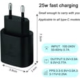 thumbnail image 4 of Cargador rápido USB C de 25 W compatible con S22, S21, S21 Plus, S21 FE, S21 Ultra, S20 FE, S20 Plus, S20 Ultra, Z Flip 3, Z Fold 3, Note 20, A72, A52, A53 5G, tipo de cargador PPS Bloque C/Negro ACTIVE Biensenido a ACTIVE, 4 of 5