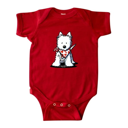 

Inktastic Westie In Bandana Gift Baby Boy or Baby Girl Bodysuit