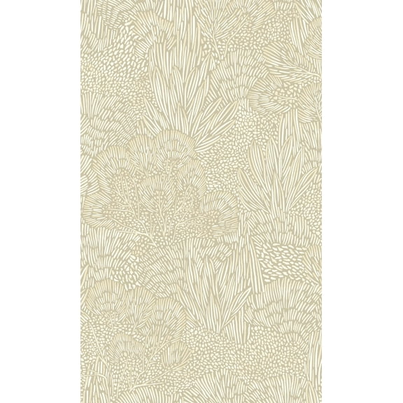 White & Grey Embossed Leaves & Trees Tropical Wallpaper, Double Roll, 57 sqft