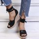 thumbnail image 5 of Zapatos planos de moda para mujer, sandalias informales de tacón de cuña hueca, zapatos de talla grande Wmkox8yii sa1125, 5 of 8