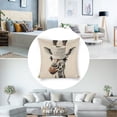 thumbnail image 3 of Toilet paper giraffe Linen toss pillowcase decoration pillowcase gifting preferred 20x20 inch cushion cover sofa pillowcase sofa bedroom living room car, 3 of 8
